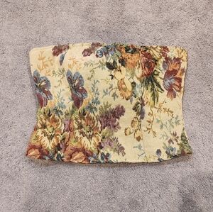 New Multi Woven Jacquard Bandeau Long Top Size 4